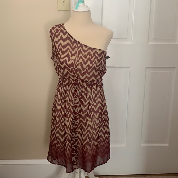 One Shoulder Mini Dress - Picture 1 of 3
